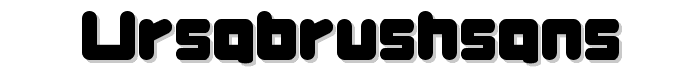 UrsaBrushSans font