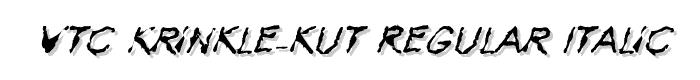 VTC%20Krinkle-Kut%20Regular%20Italic font