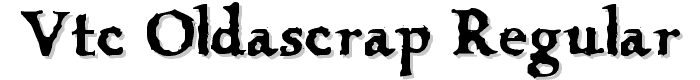 VTC%20OldAsCrap%20Regular font