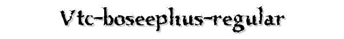 VTC%20Boseephus%20Regular font