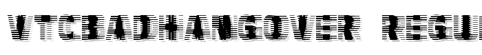 VTCBadHangover%20Regular font