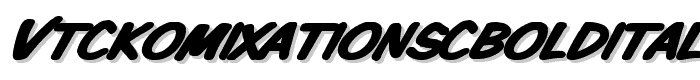 VTCKomixationSCBoldItalic font