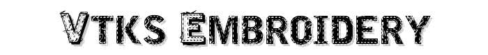 VTKS%20EMBROIDERY font