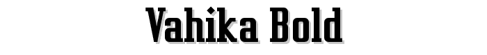 Vahika%20Bold font