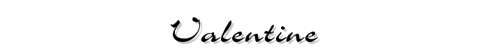 Valentine font