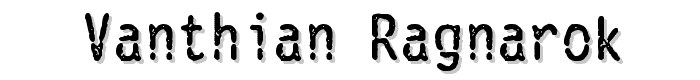 Vanthian%20Ragnarok font