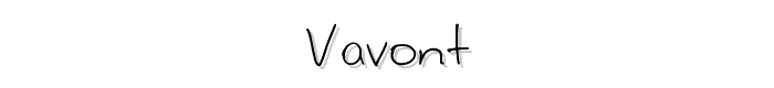 Vavont font