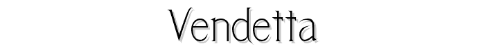 Vendetta font