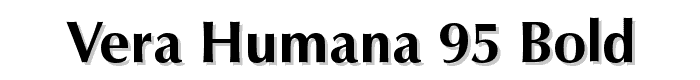 Vera%20Humana%2095%20Bold font