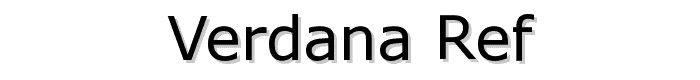 Verdana%20Ref font