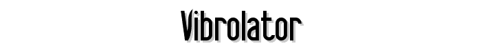 Vibrolator font