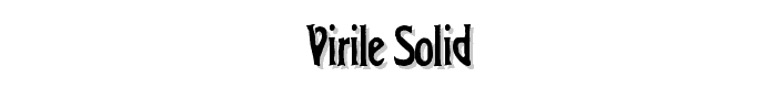 Virile%20Solid font