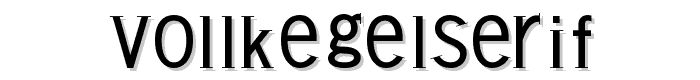 VollkegelSerif font