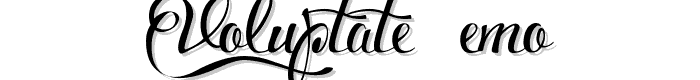 Voluptate_demo font