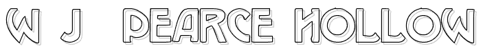 W.J.%20Pearce%20hollow font