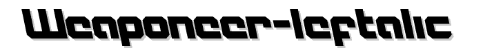 Weaponeer%20Leftalic font