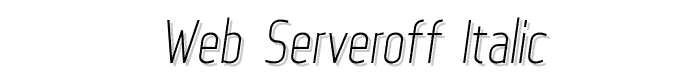 Web%20Serveroff%20Italic font