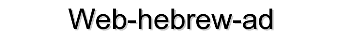 Web%20Hebrew%20AD font