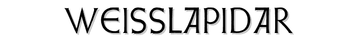 WeissLapidar font