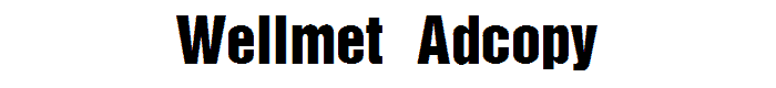 Wellmet%20Adcopy font