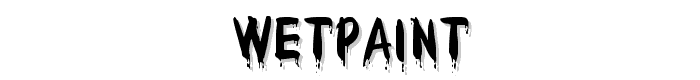 WetPaint font