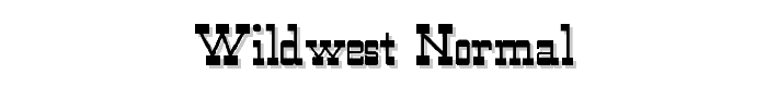 WildWest-Normal font