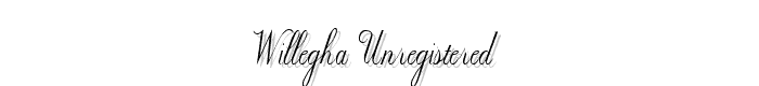 Willegha%20%28Unregistered%29 font