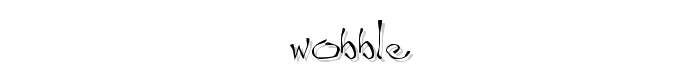 Wobble font