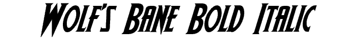 Wolf%27s%20Bane%20Bold%20Italic font