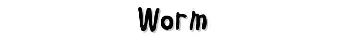 Worm font