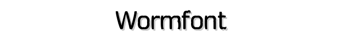 Wormfont font