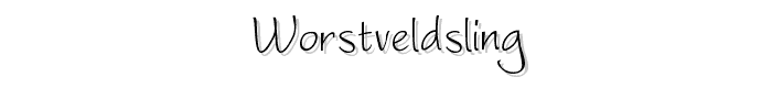 WorstveldSling font