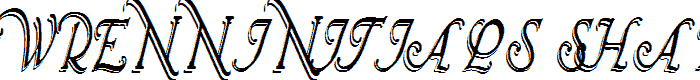 Wrenn%20Initials%20Shadowed%20Cond font