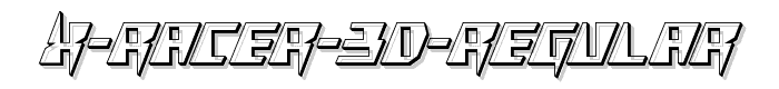 X%20Racer%203D%20Regular font