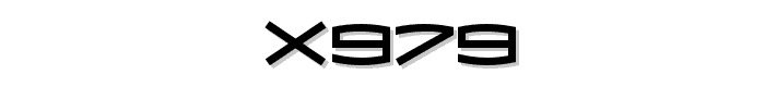 X979 font