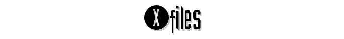 XFiles font