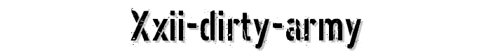 XXII%20DIRTY%20ARMY font