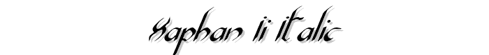 Xaphan%20II%20Italic font