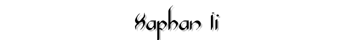 Xaphan%20II font