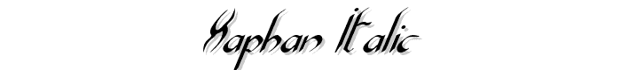 Xaphan%20Italic font