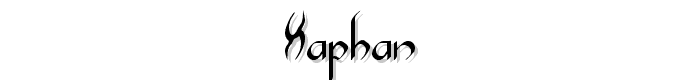 Xaphan font