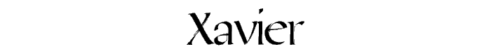 Xavier font