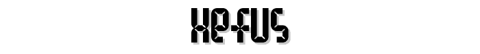 Xefus font