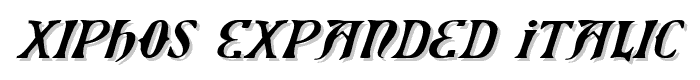 Xiphos%20Expanded%20Italic font