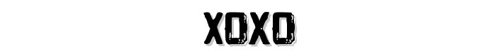 Xoxo font