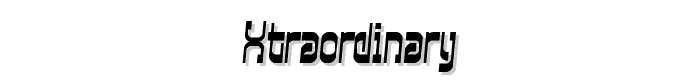 Xtraordinary font