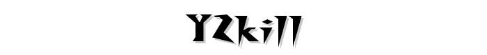 Y2Kill font