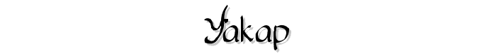 Yakap font