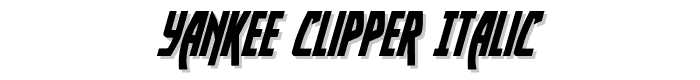 Yankee%20Clipper%20Italic font