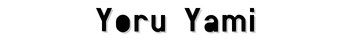 Yoru_yami font